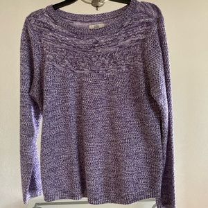 Super Cute and Soft Croft and Barrow Sweater Purple
